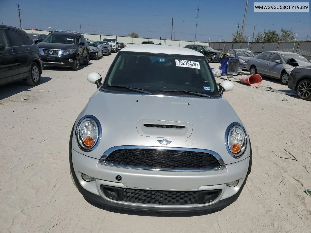 2012 Mini Cooper S VIN: WMWSV3C58CTY19339 Lot: 75219424