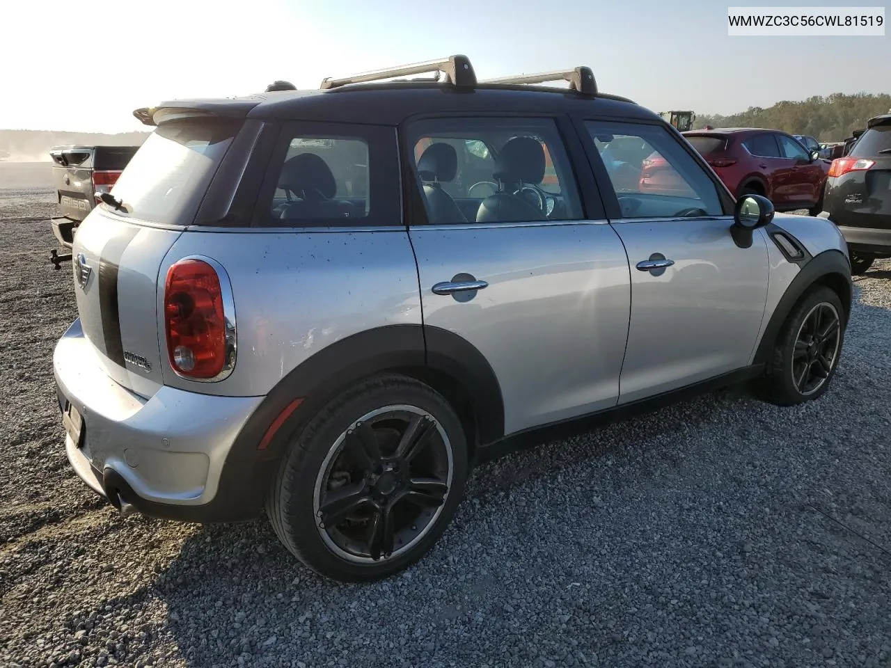 2012 Mini Cooper S Countryman VIN: WMWZC3C56CWL81519 Lot: 75268344