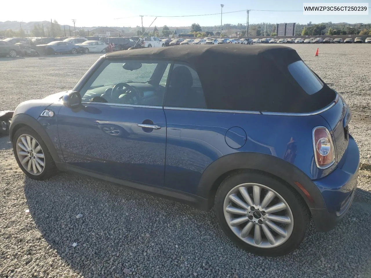 2012 Mini Cooper S VIN: WMWZP3C56CT250239 Lot: 75357424