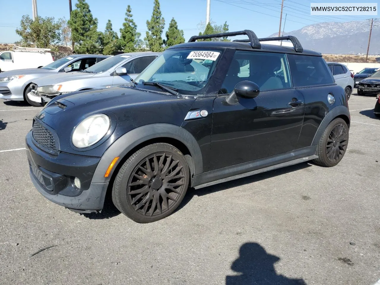 2012 Mini Cooper S VIN: WMWSV3C52CTY28215 Lot: 75564984