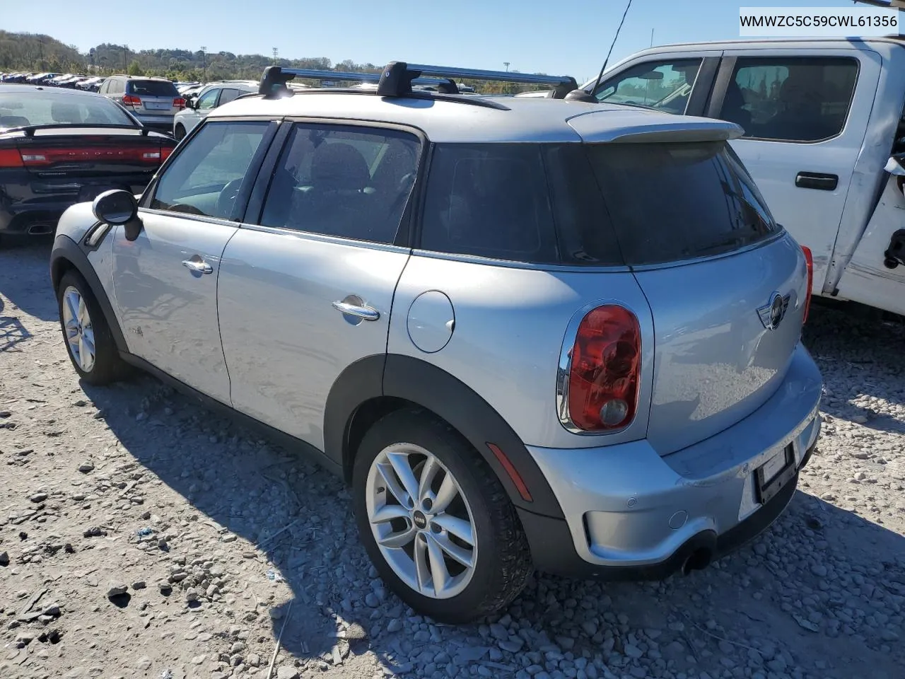 2012 Mini Cooper S Countryman VIN: WMWZC5C59CWL61356 Lot: 76338914