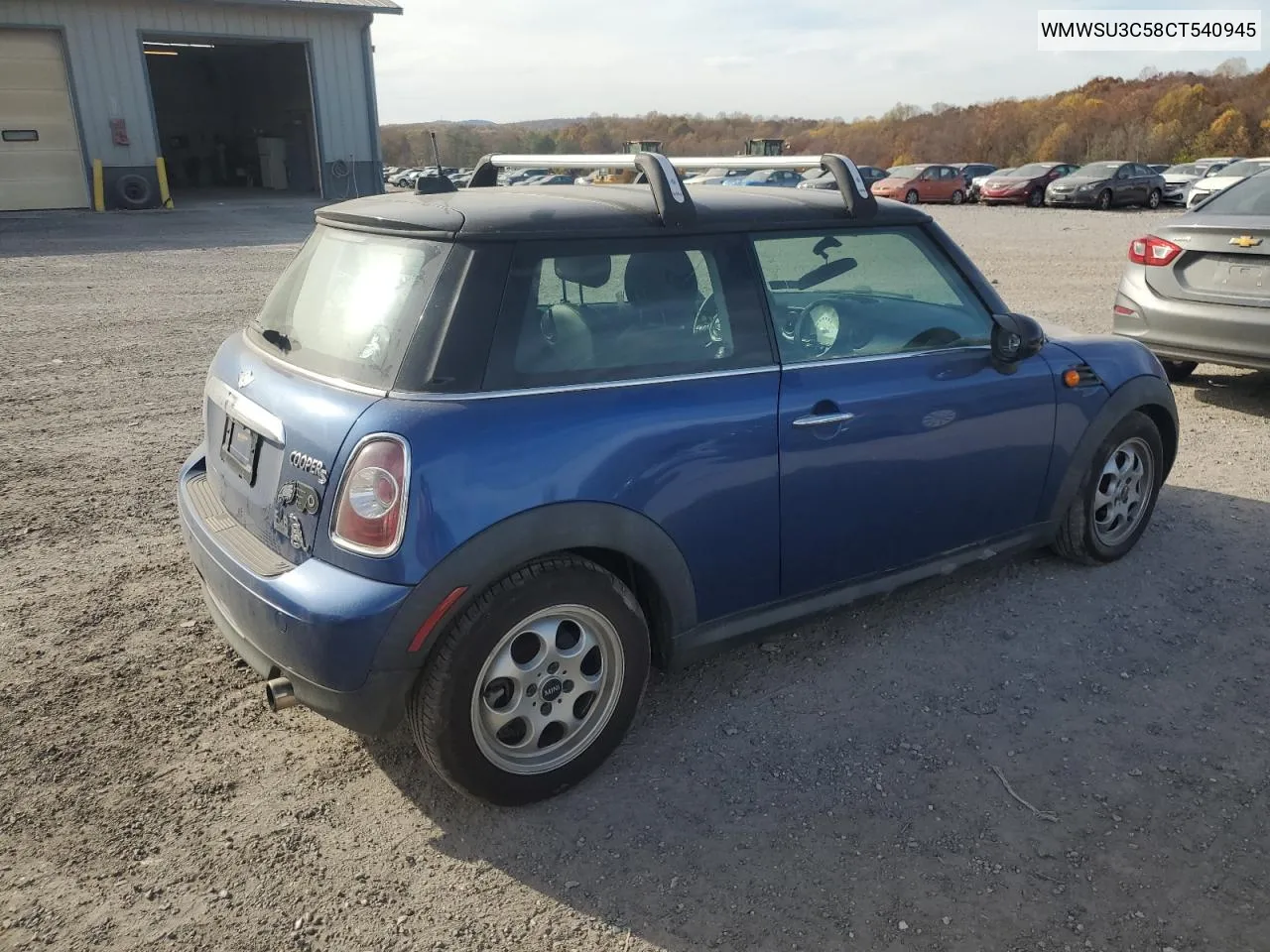 2012 Mini Cooper VIN: WMWSU3C58CT540945 Lot: 77010144