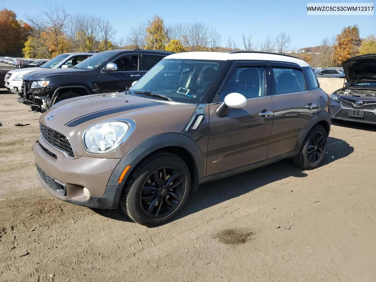 2012 Mini Cooper S Countryman VIN: WMWZC5C53CWM12317 Lot: 77381704