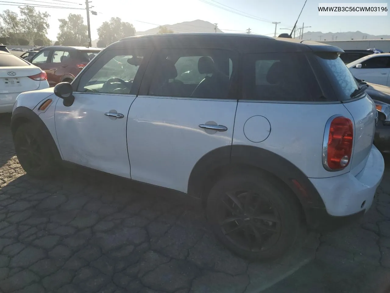 2012 Mini Cooper Countryman VIN: WMWZB3C56CWM03196 Lot: 77471984