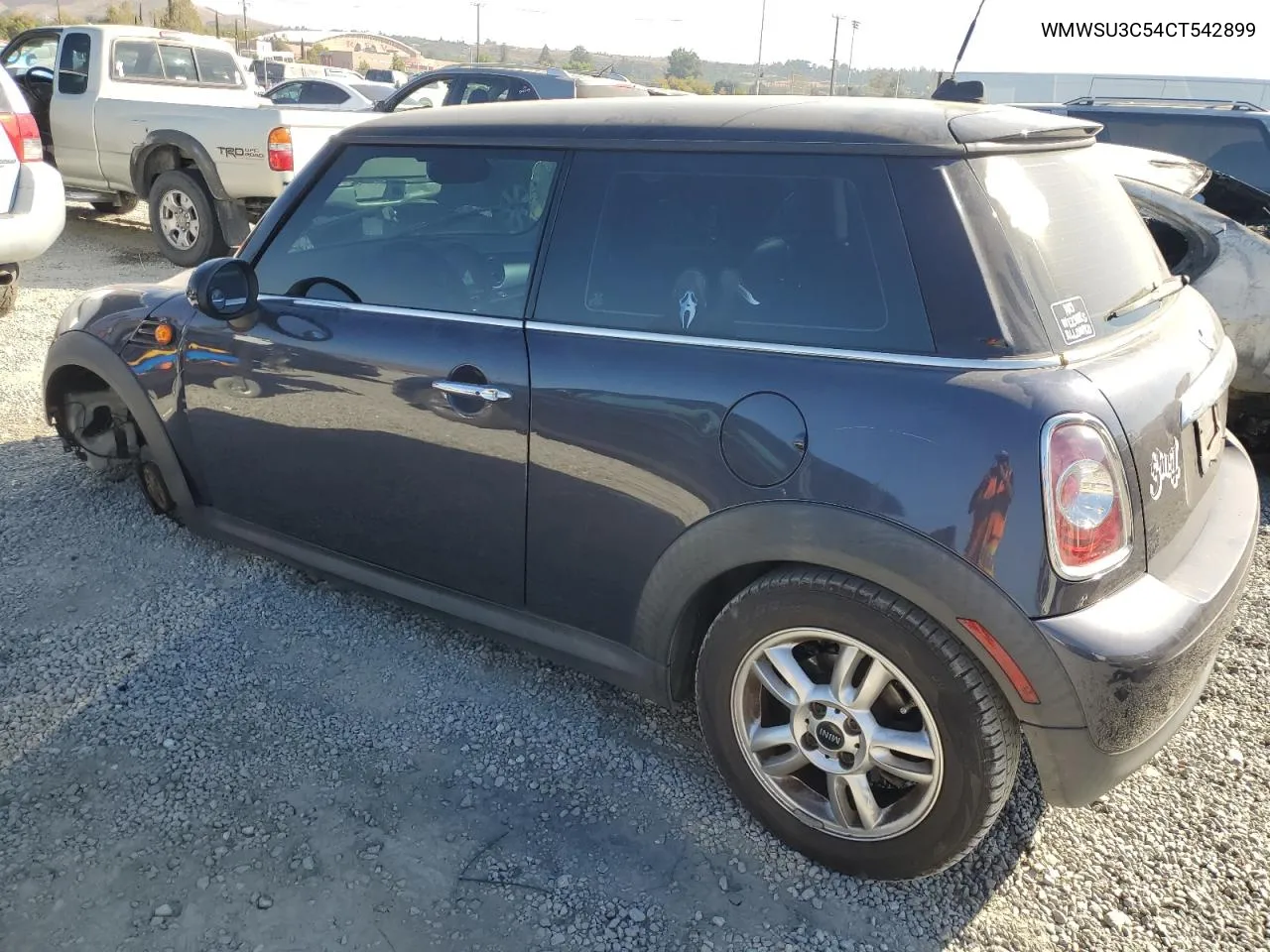 2012 Mini Cooper VIN: WMWSU3C54CT542899 Lot: 77626224