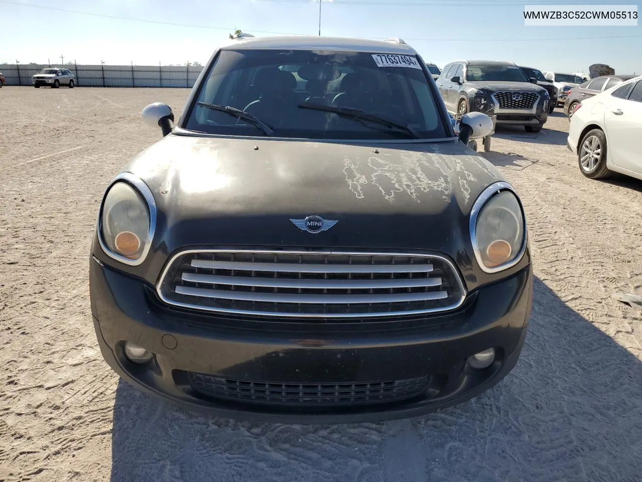 2012 Mini Cooper Countryman VIN: WMWZB3C52CWM05513 Lot: 77637494