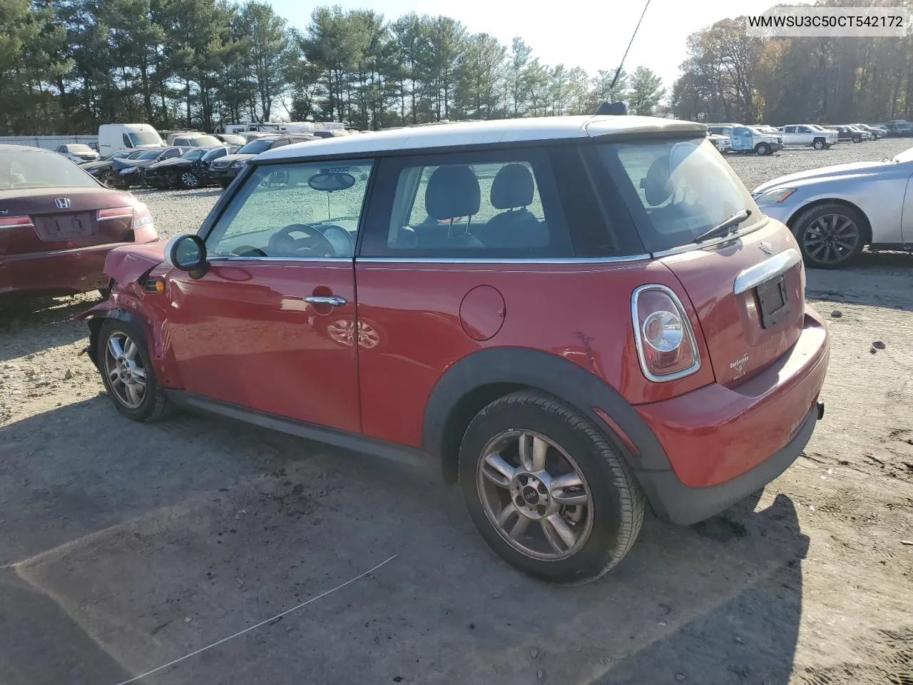 2012 Mini Cooper VIN: WMWSU3C50CT542172 Lot: 77900924