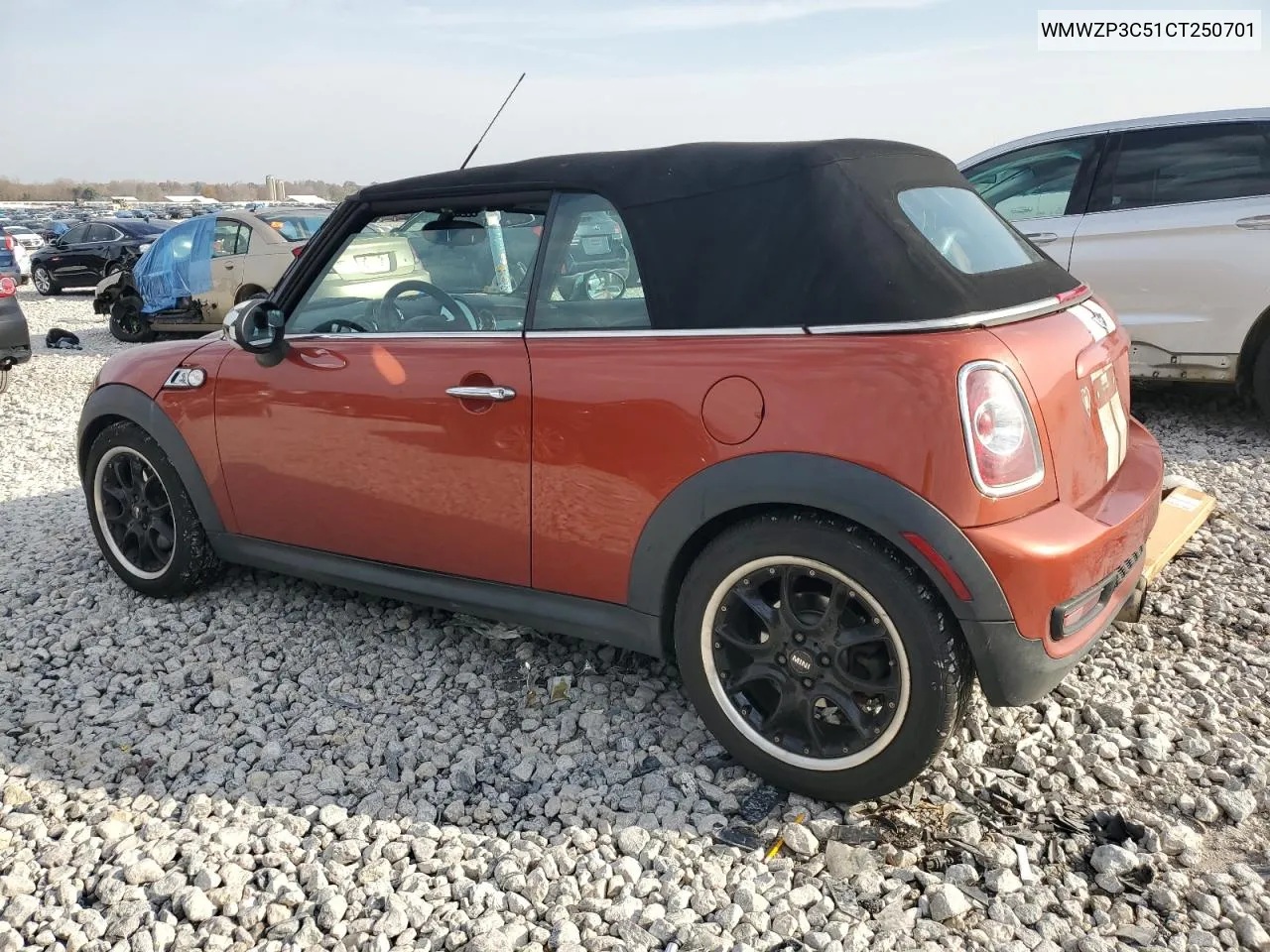 2012 Mini Cooper S VIN: WMWZP3C51CT250701 Lot: 78170294