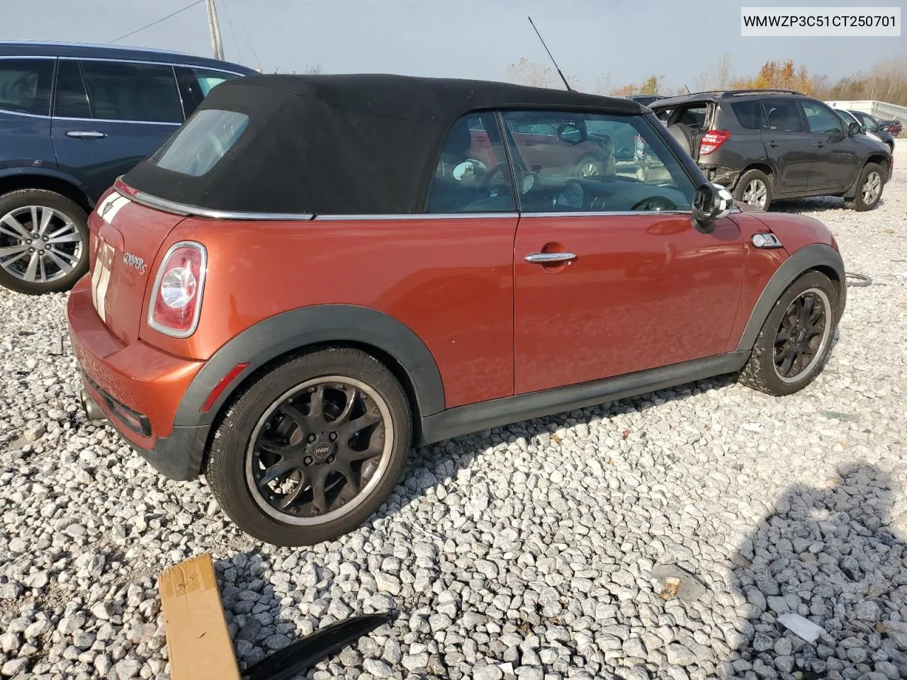 2012 Mini Cooper S VIN: WMWZP3C51CT250701 Lot: 78170294