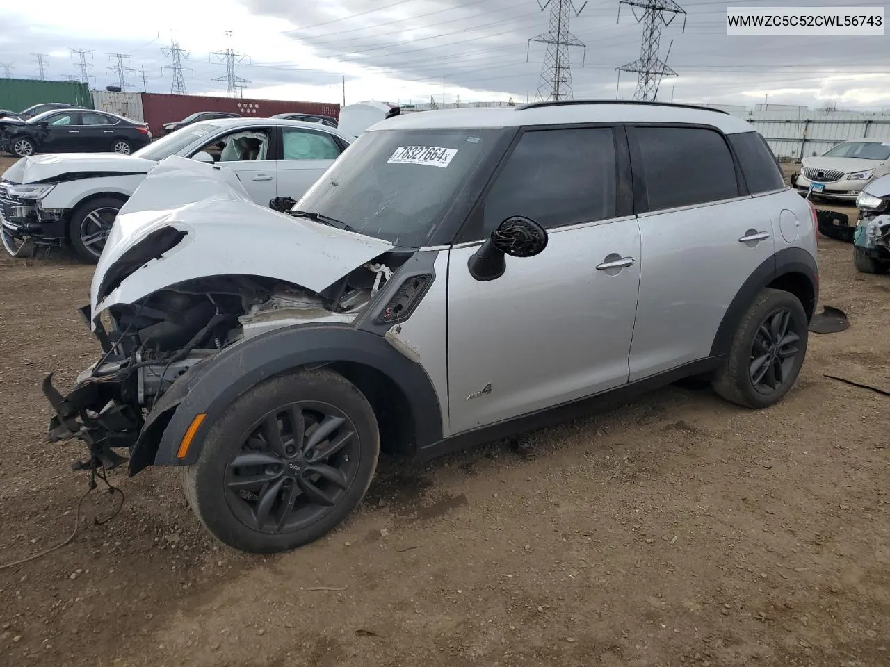 2012 Mini Cooper S Countryman VIN: WMWZC5C52CWL56743 Lot: 78327664