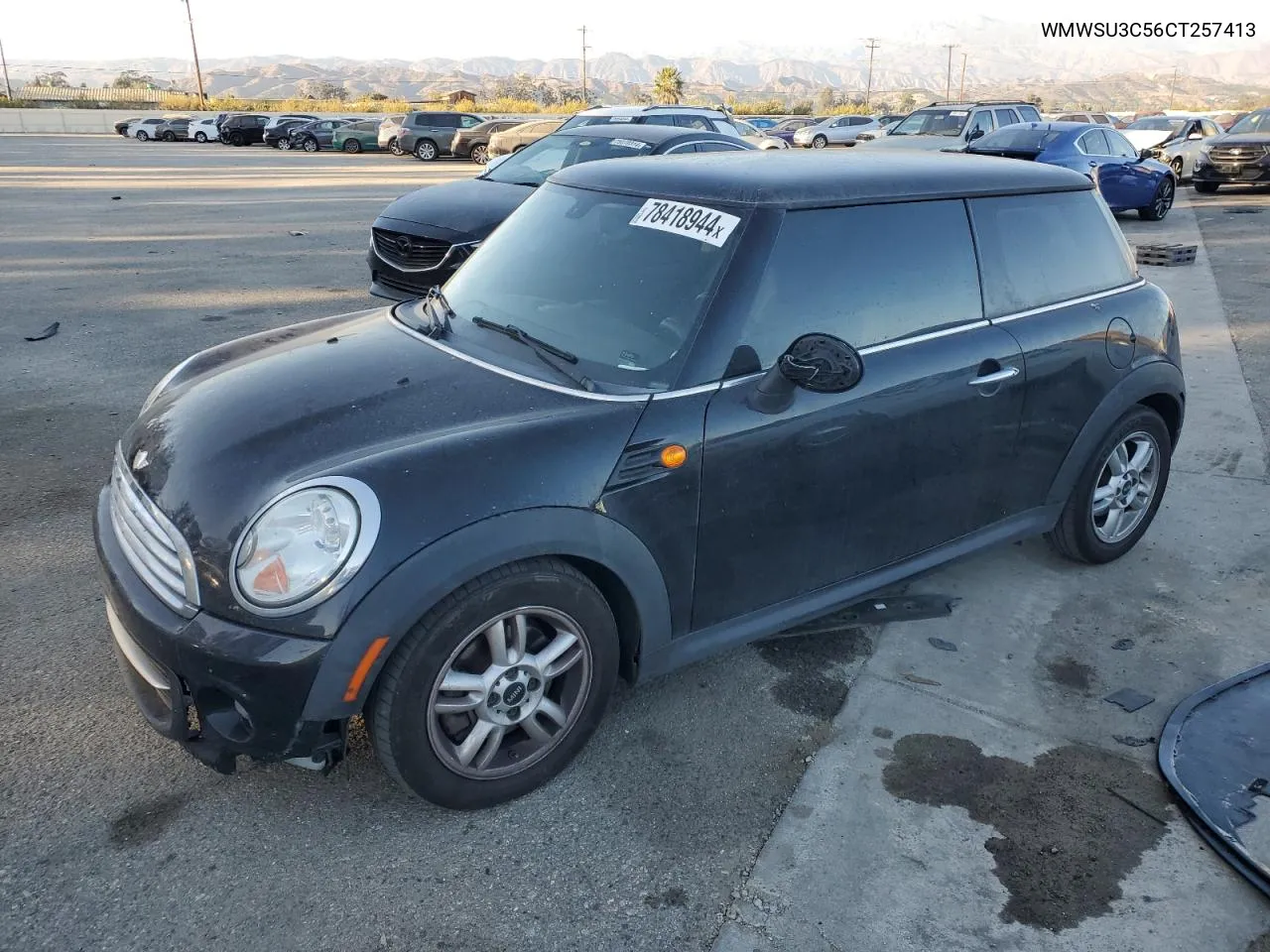 2012 Mini Cooper VIN: WMWSU3C56CT257413 Lot: 78418944