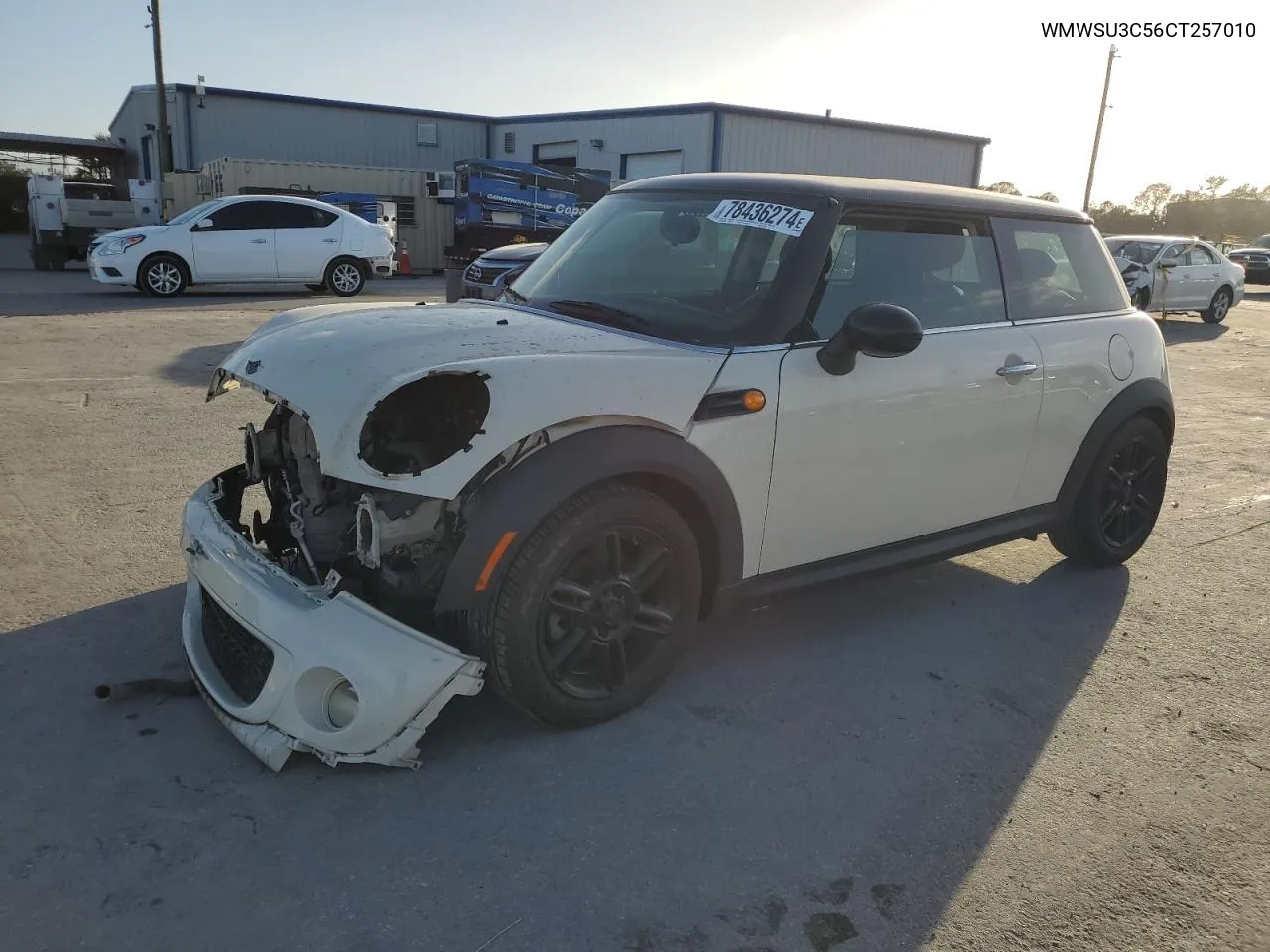 2012 Mini Cooper VIN: WMWSU3C56CT257010 Lot: 78436274