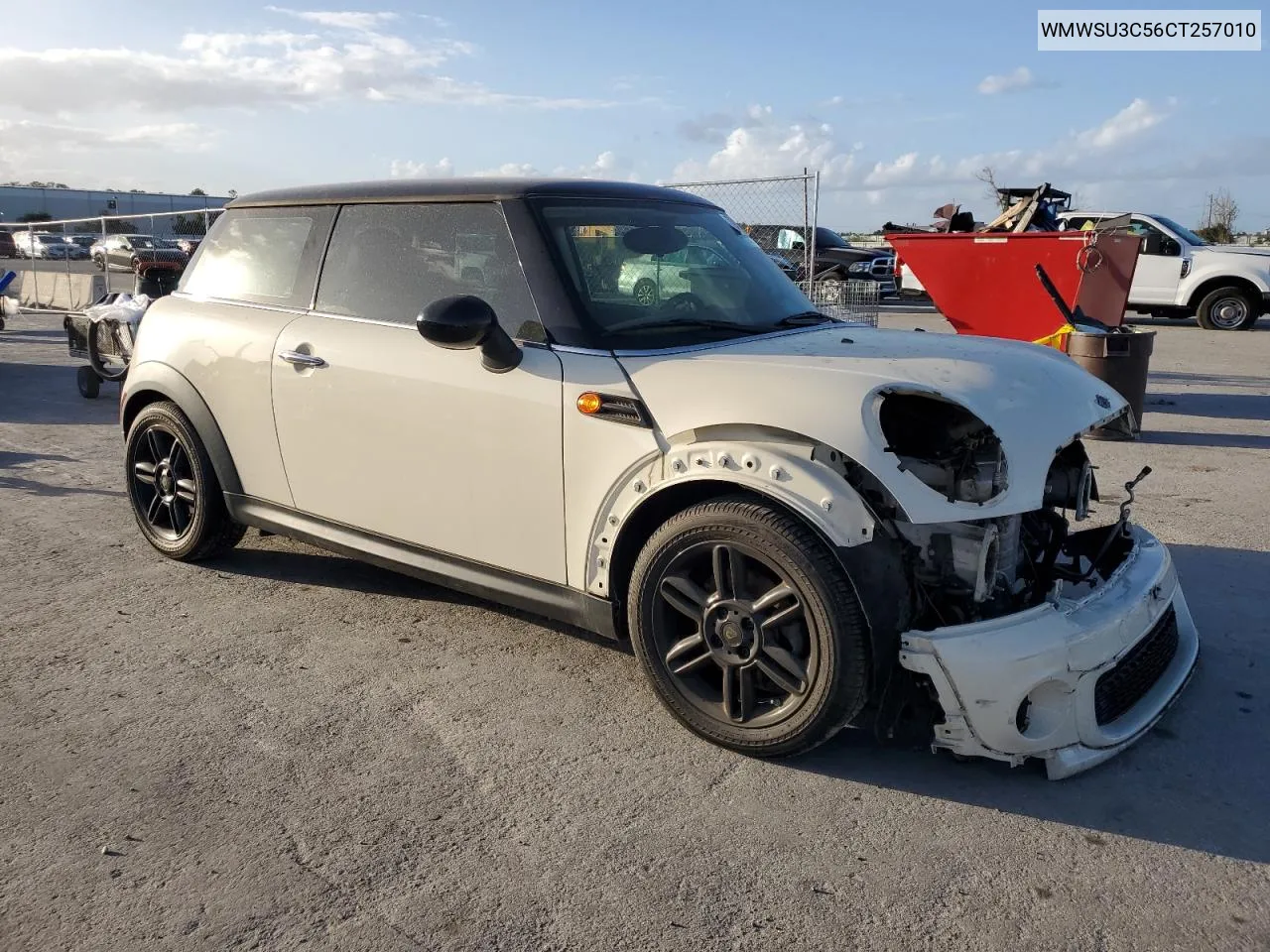 2012 Mini Cooper VIN: WMWSU3C56CT257010 Lot: 78436274