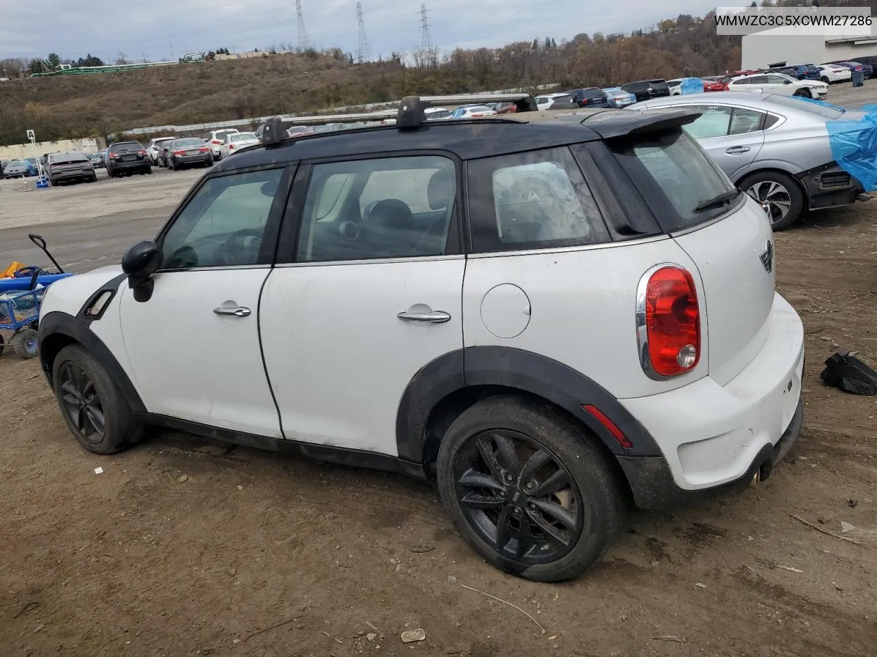 2012 Mini Cooper S Countryman VIN: WMWZC3C5XCWM27286 Lot: 78631894