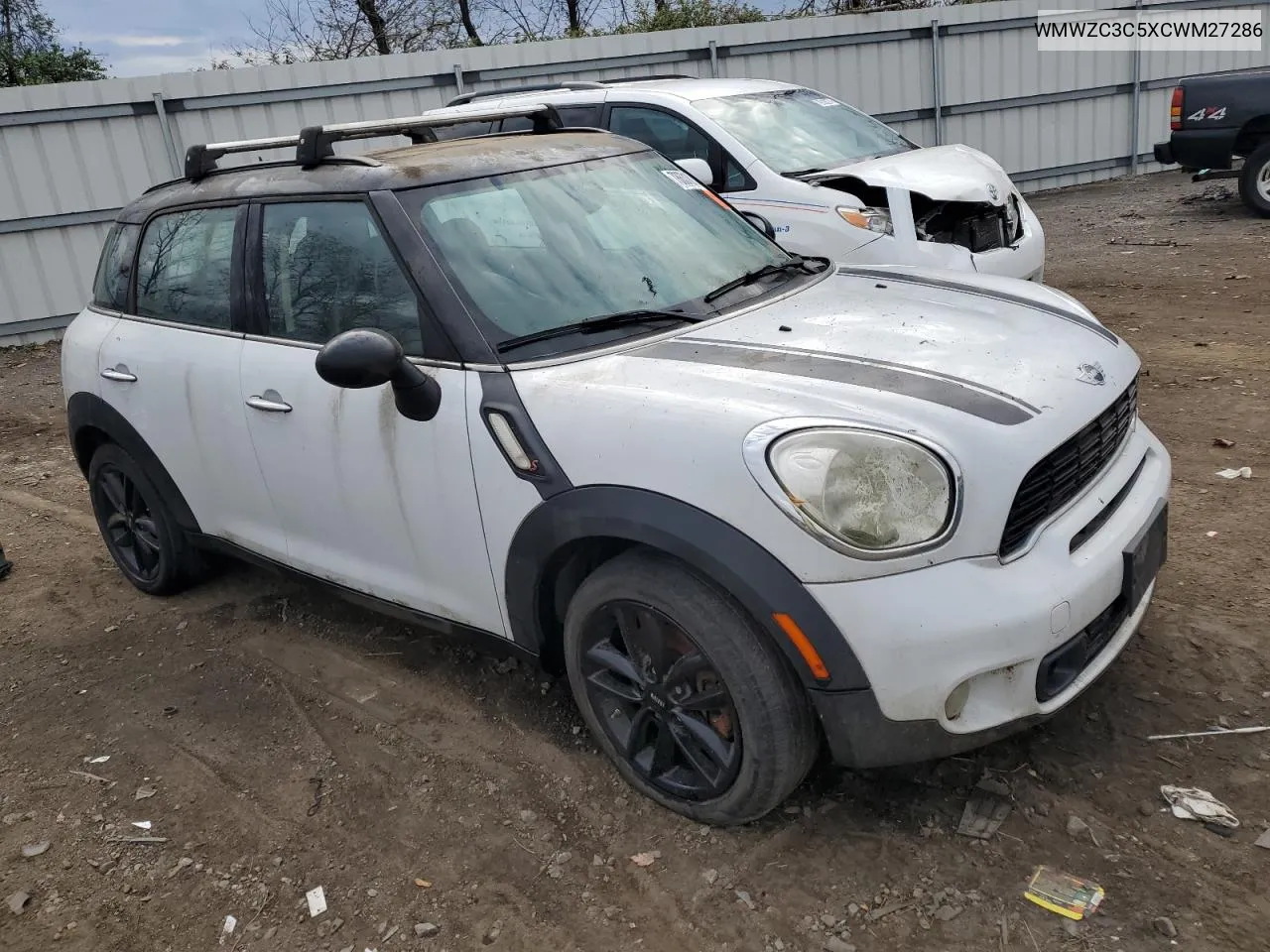 2012 Mini Cooper S Countryman VIN: WMWZC3C5XCWM27286 Lot: 78631894