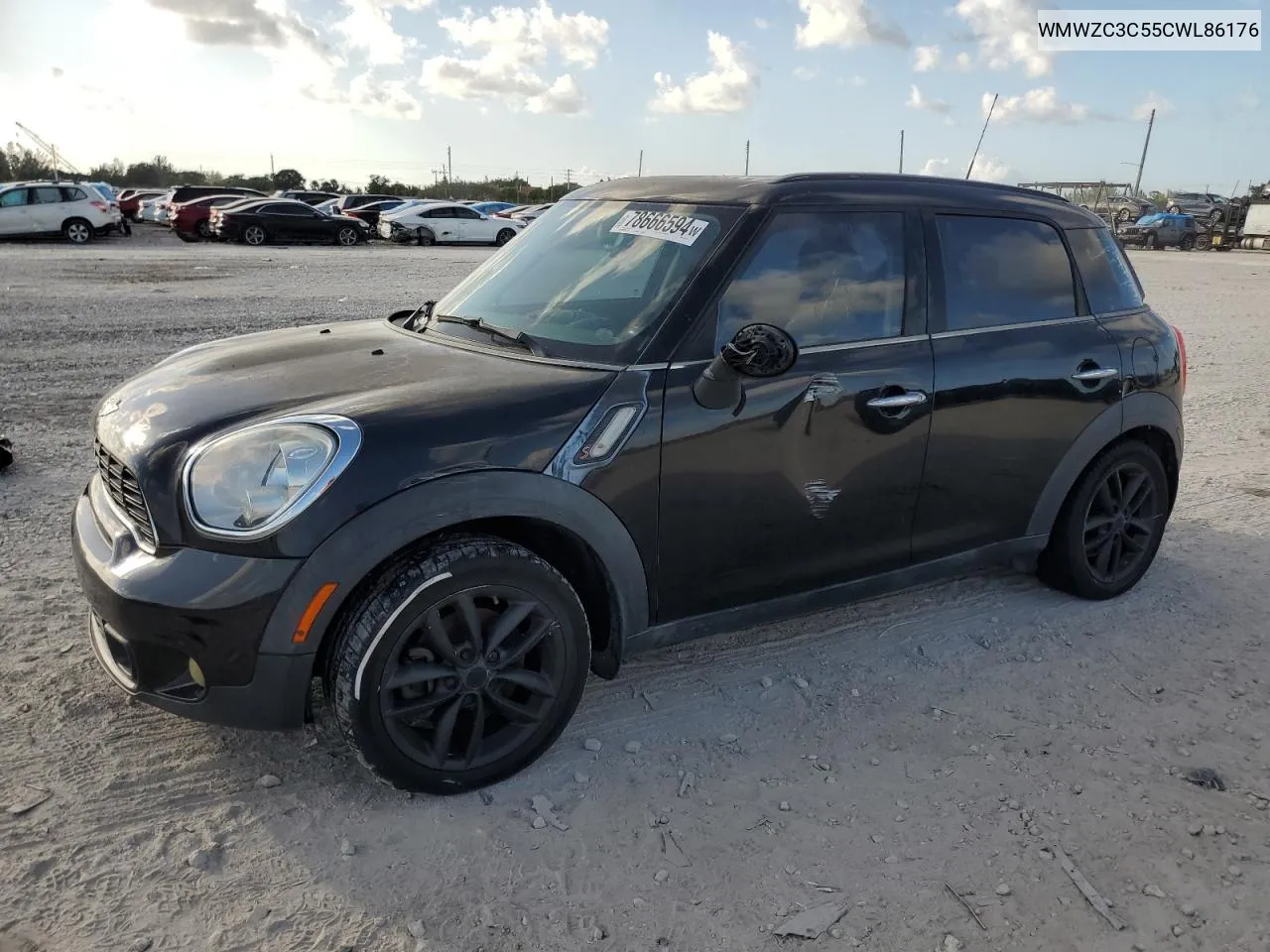 2012 Mini Cooper S Countryman VIN: WMWZC3C55CWL86176 Lot: 78666594