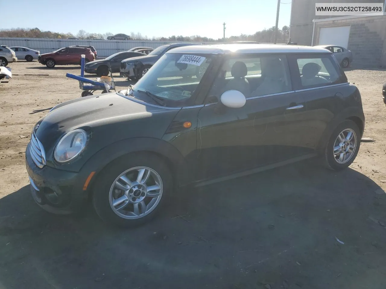 2012 Mini Cooper VIN: WMWSU3C52CT258493 Lot: 78698444