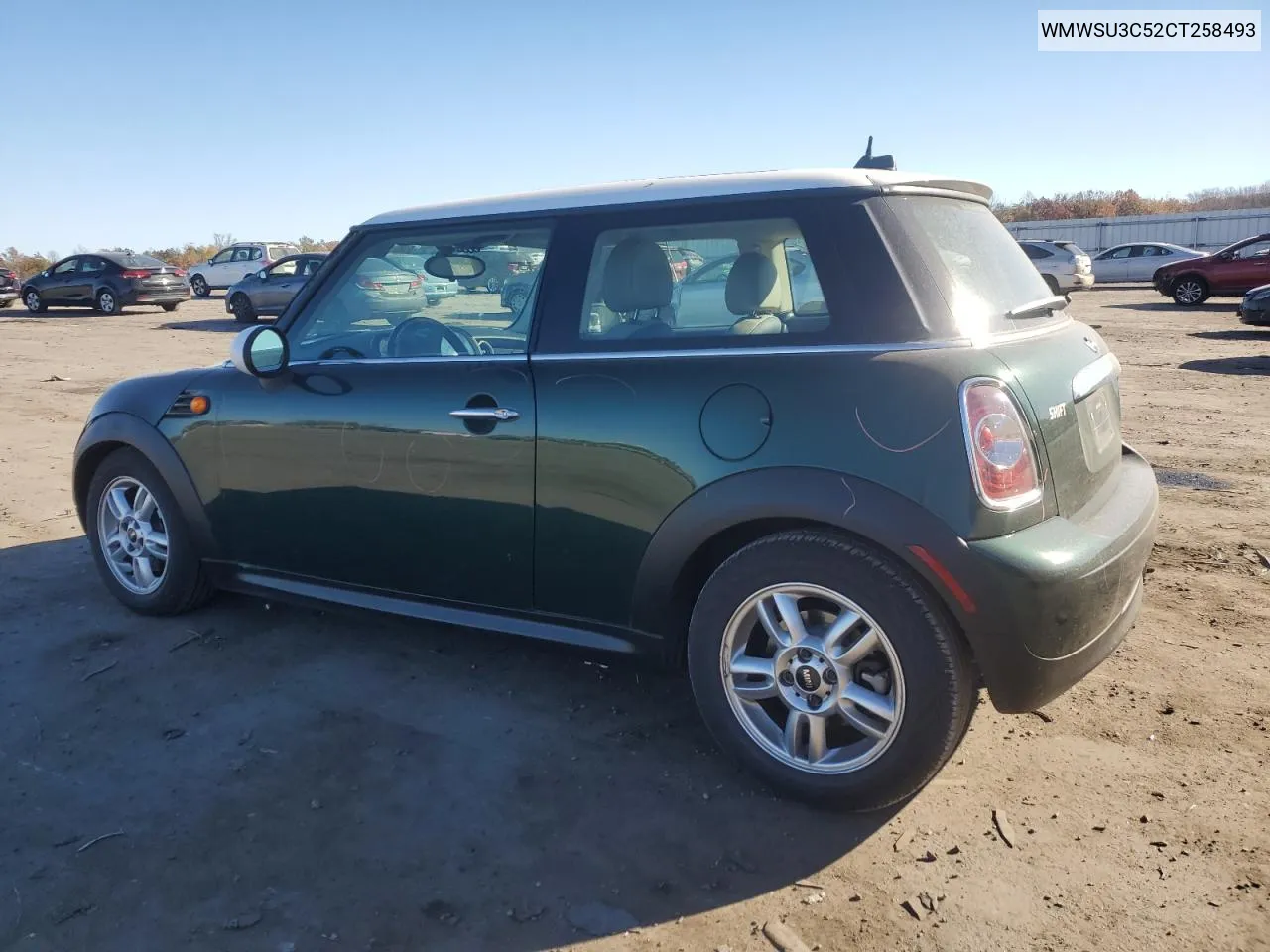 2012 Mini Cooper VIN: WMWSU3C52CT258493 Lot: 78698444