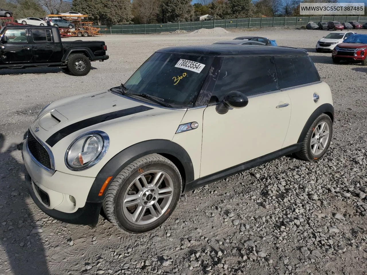 2012 Mini Cooper S VIN: WMWSV3C55CT387485 Lot: 78823554