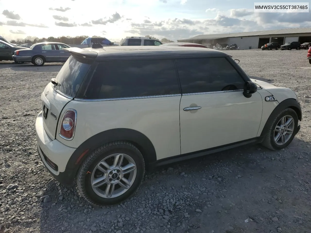 2012 Mini Cooper S VIN: WMWSV3C55CT387485 Lot: 78823554