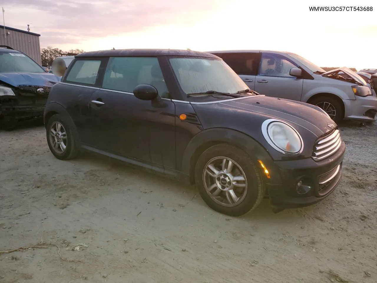 2012 Mini Cooper VIN: WMWSU3C57CT543688 Lot: 78855494