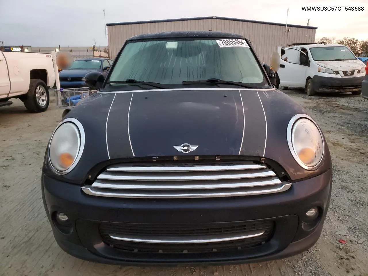 2012 Mini Cooper VIN: WMWSU3C57CT543688 Lot: 78855494