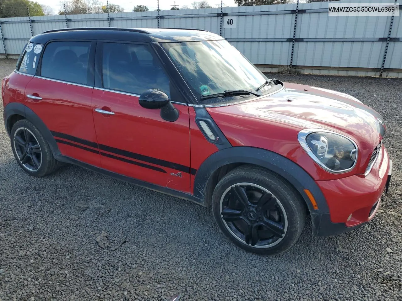 2012 Mini Cooper S Countryman VIN: WMWZC5C50CWL63691 Lot: 79900224