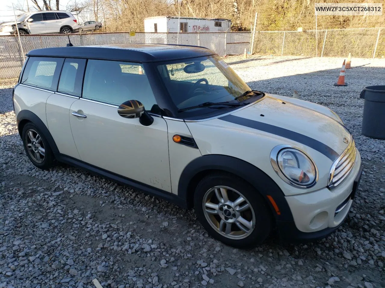 2012 Mini Cooper Clubman VIN: WMWZF3C5XCT268312 Lot: 80065294