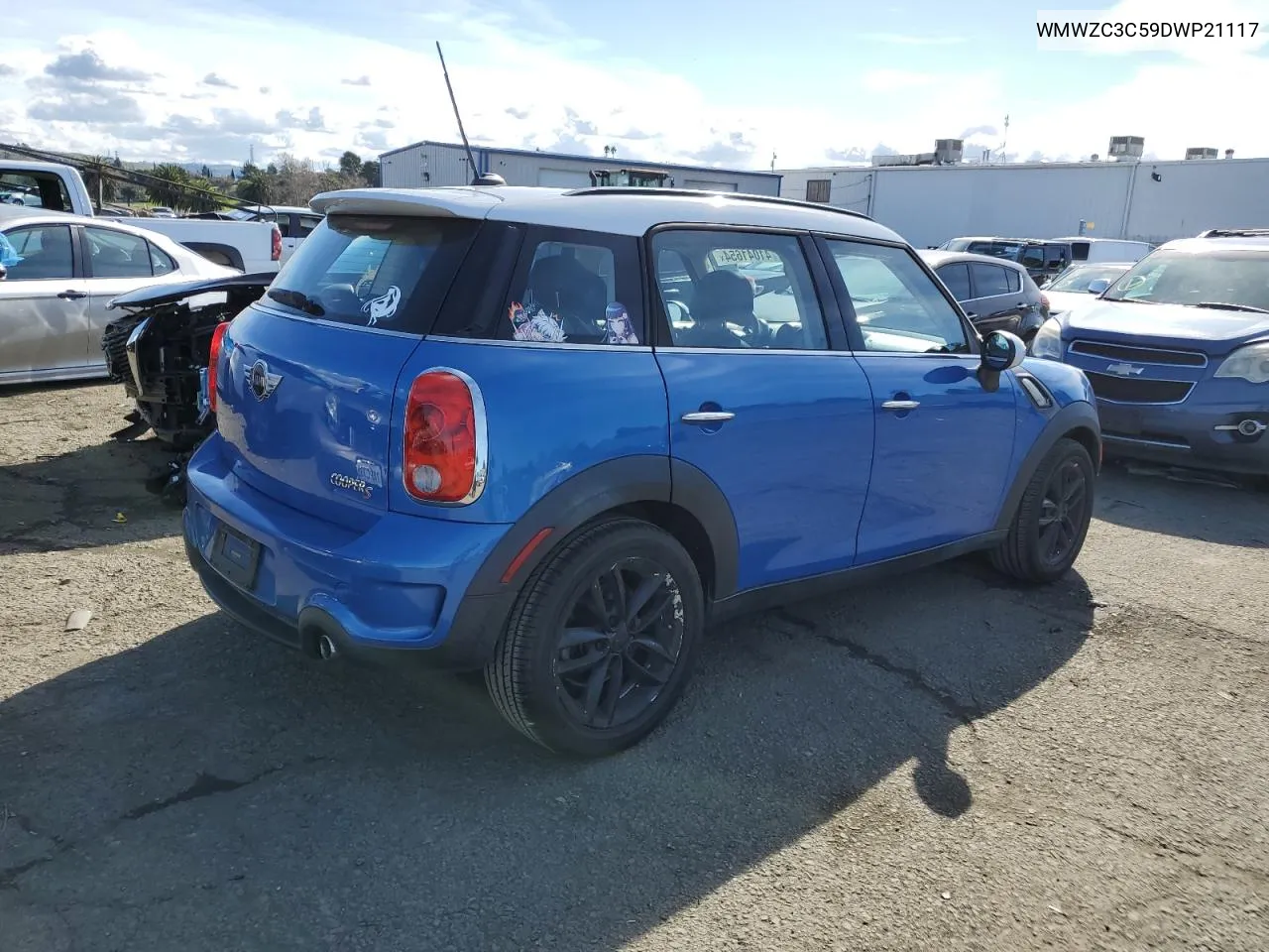 2013 Mini Cooper S Countryman VIN: WMWZC3C59DWP21117 Lot: 41041654