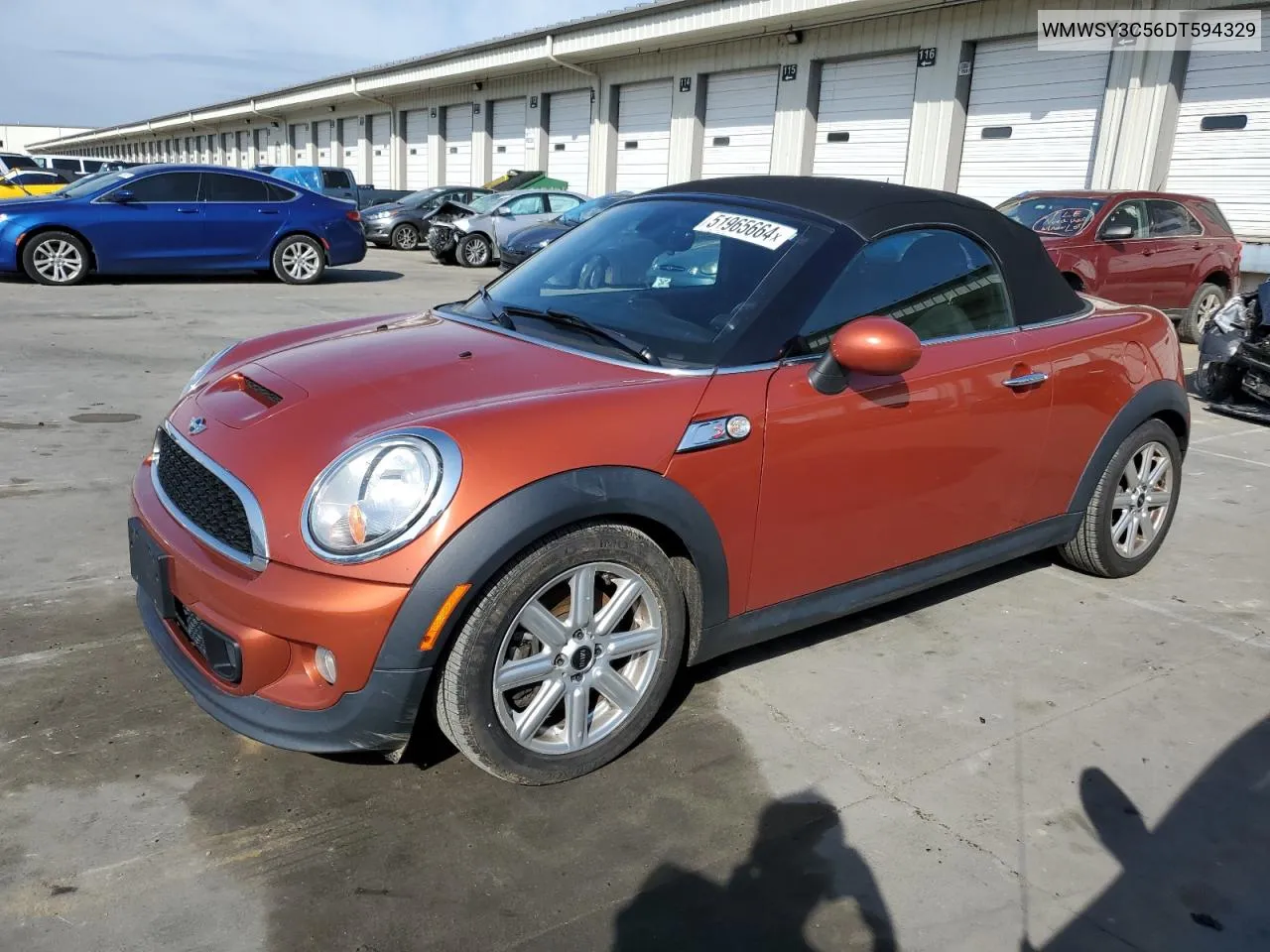 2013 Mini Cooper Roadster S VIN: WMWSY3C56DT594329 Lot: 51965664