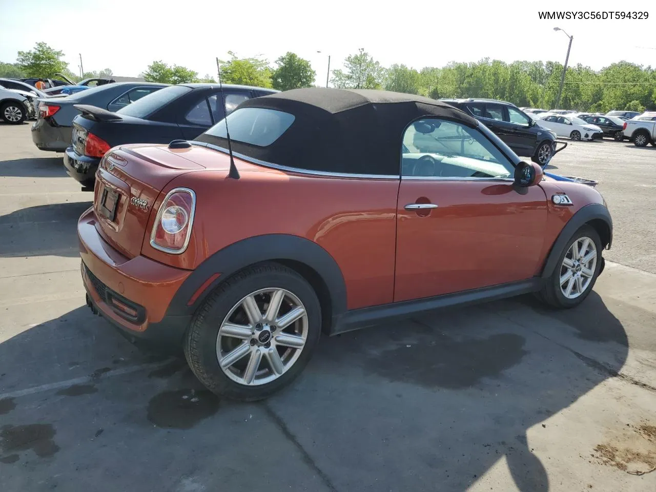 2013 Mini Cooper Roadster S VIN: WMWSY3C56DT594329 Lot: 51965664