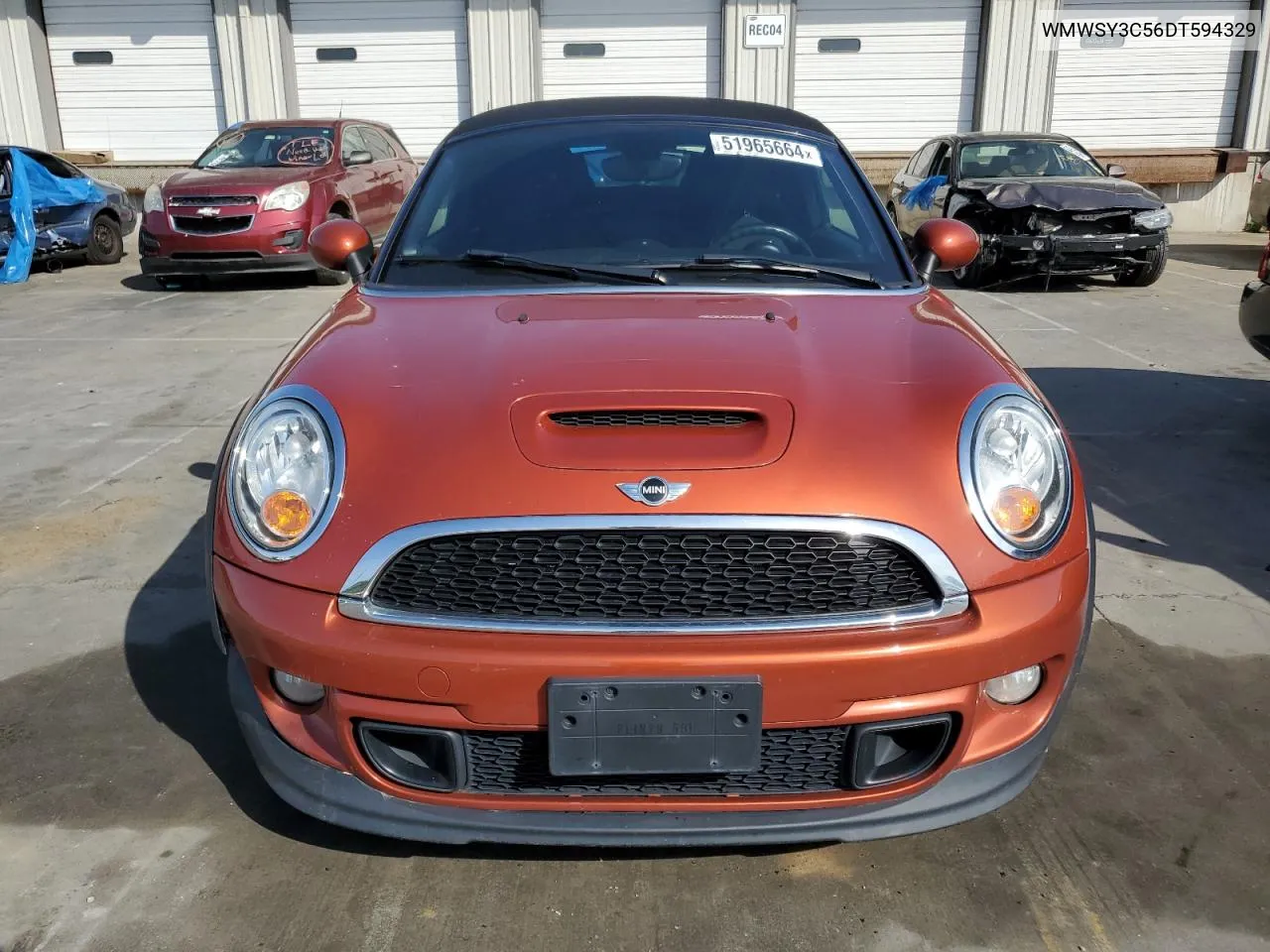 2013 Mini Cooper Roadster S VIN: WMWSY3C56DT594329 Lot: 51965664