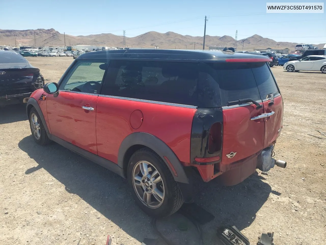 2013 Mini Cooper Clubman VIN: WMWZF3C55DT491570 Lot: 52926654