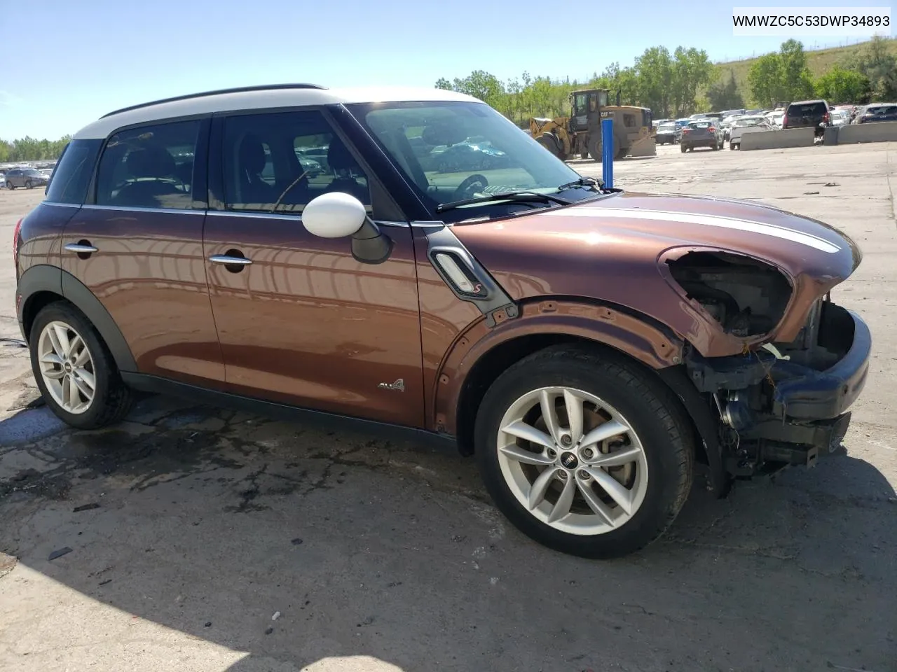 2013 Mini Cooper S Countryman VIN: WMWZC5C53DWP34893 Lot: 57156834