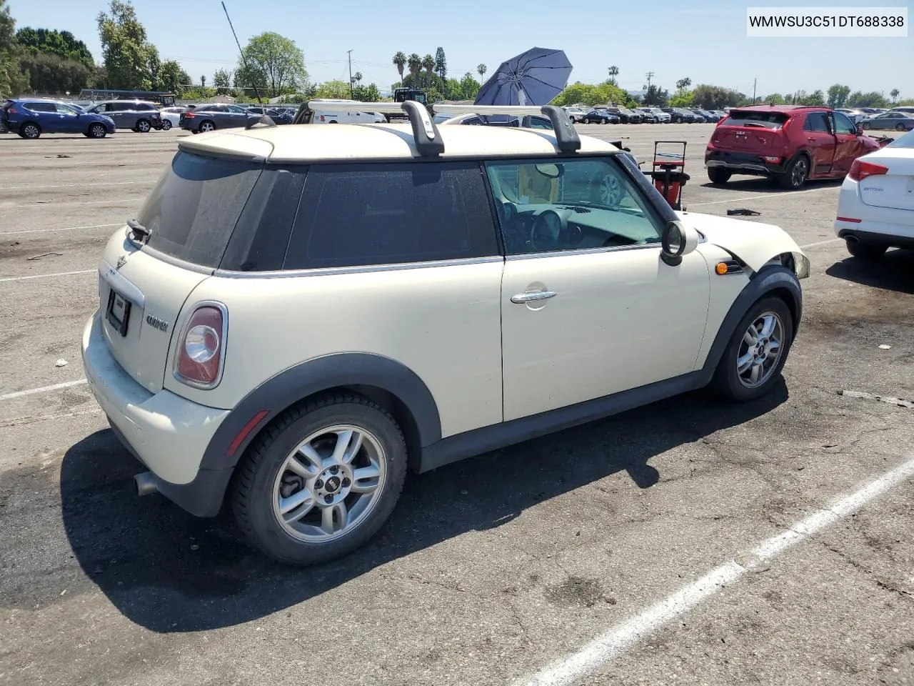 2013 Mini Cooper VIN: WMWSU3C51DT688338 Lot: 58165494