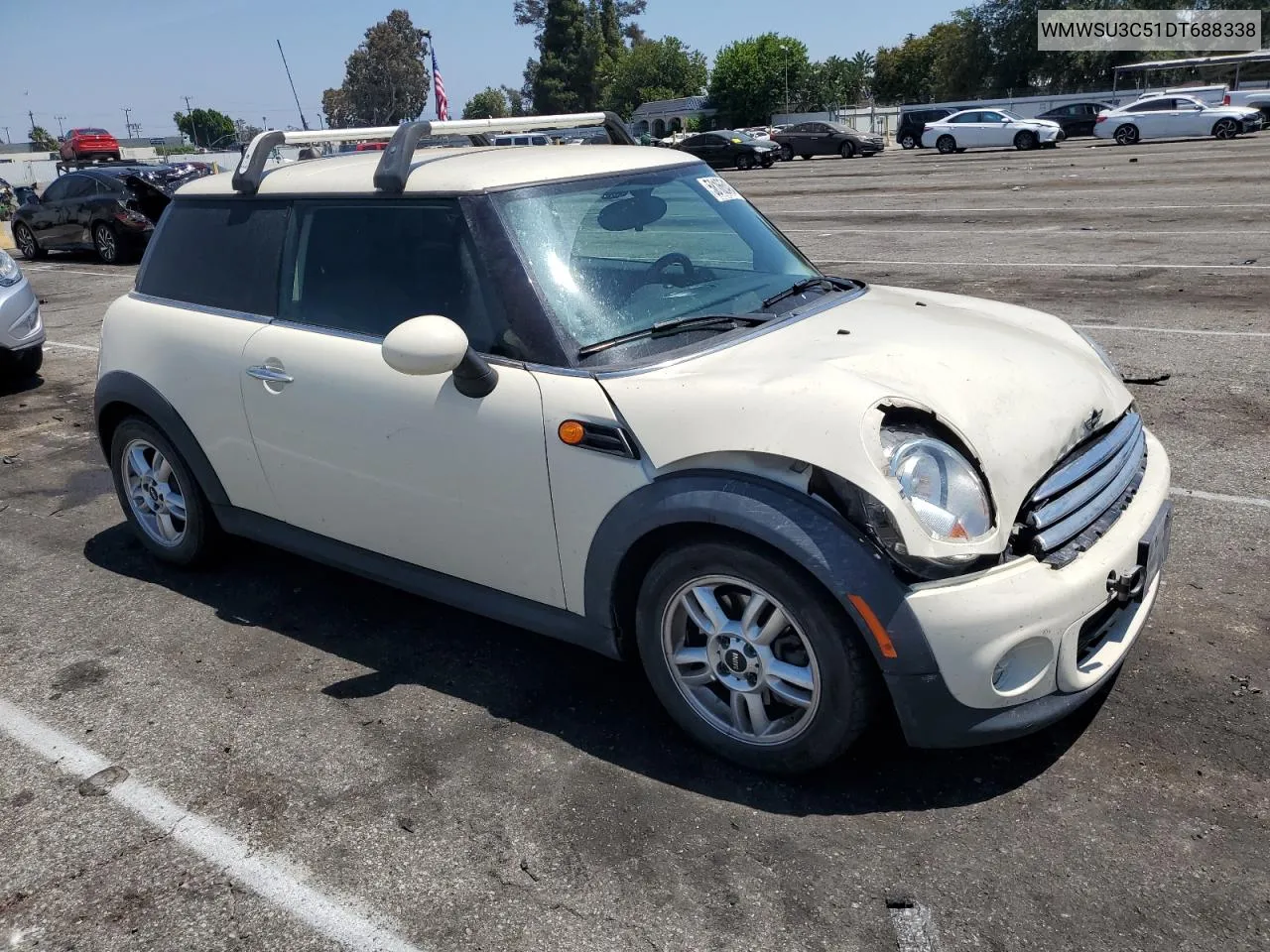 2013 Mini Cooper VIN: WMWSU3C51DT688338 Lot: 58165494