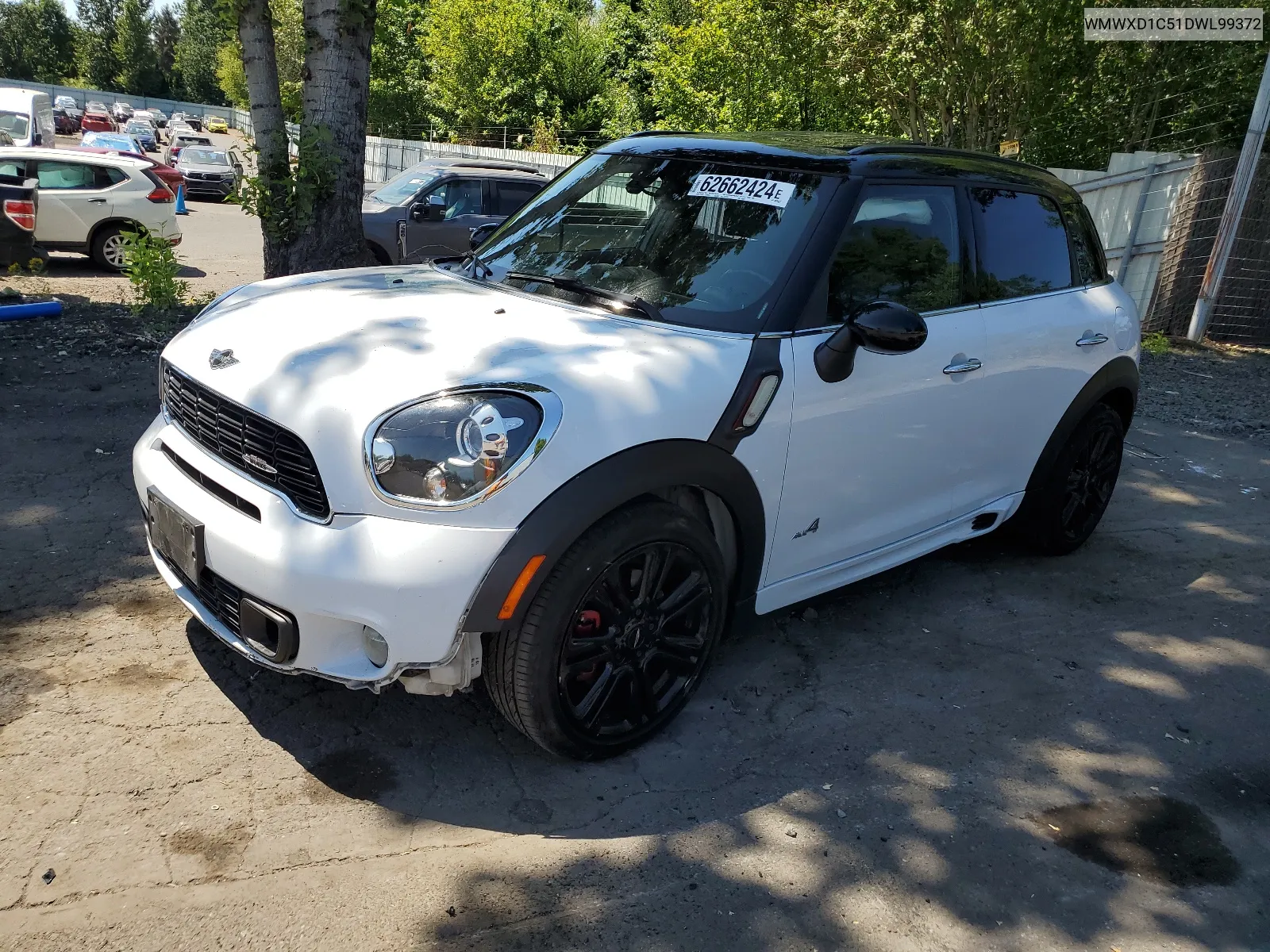 2013 Mini Cooper Countryman Jcw VIN: WMWXD1C51DWL99372 Lot: 62662424