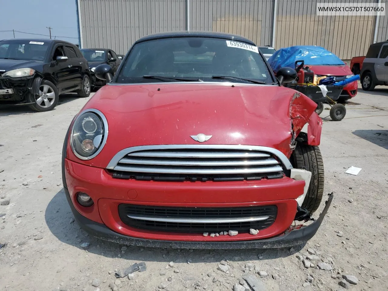 2013 Mini Cooper Coupe VIN: WMWSX1C57DT507660 Lot: 63930314