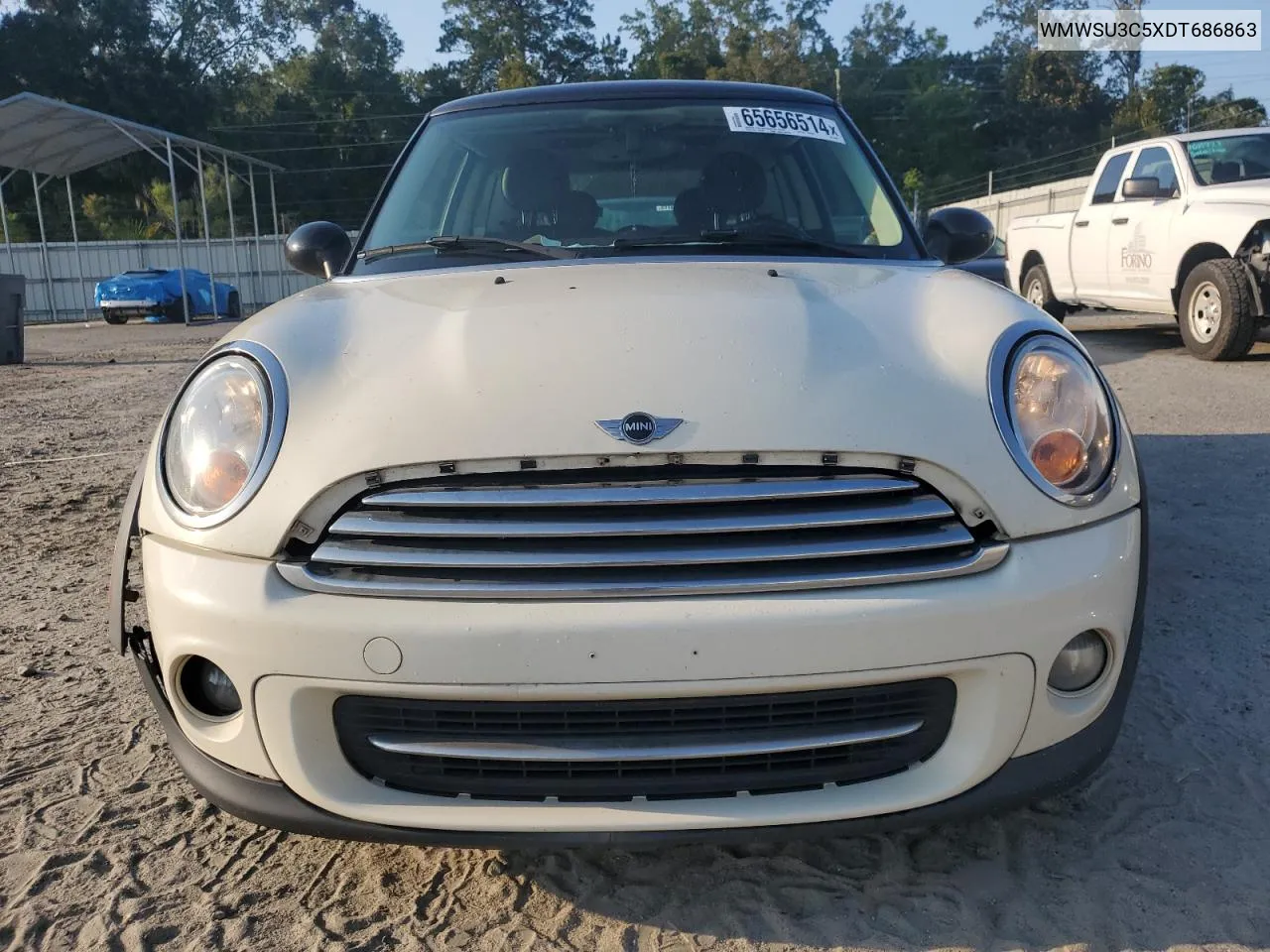 2013 Mini Cooper VIN: WMWSU3C5XDT686863 Lot: 65656514