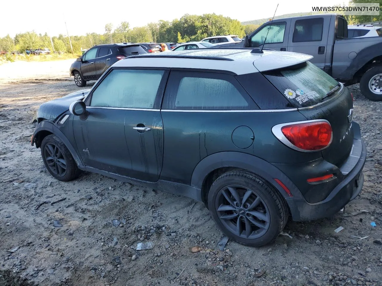 WMWSS7C53DWN71470 2013 Mini Cooper S Paceman