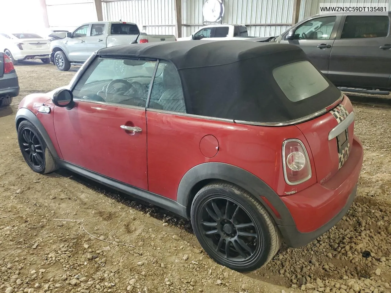 2013 Mini Cooper VIN: WMWZN3C59DT135481 Lot: 66724104