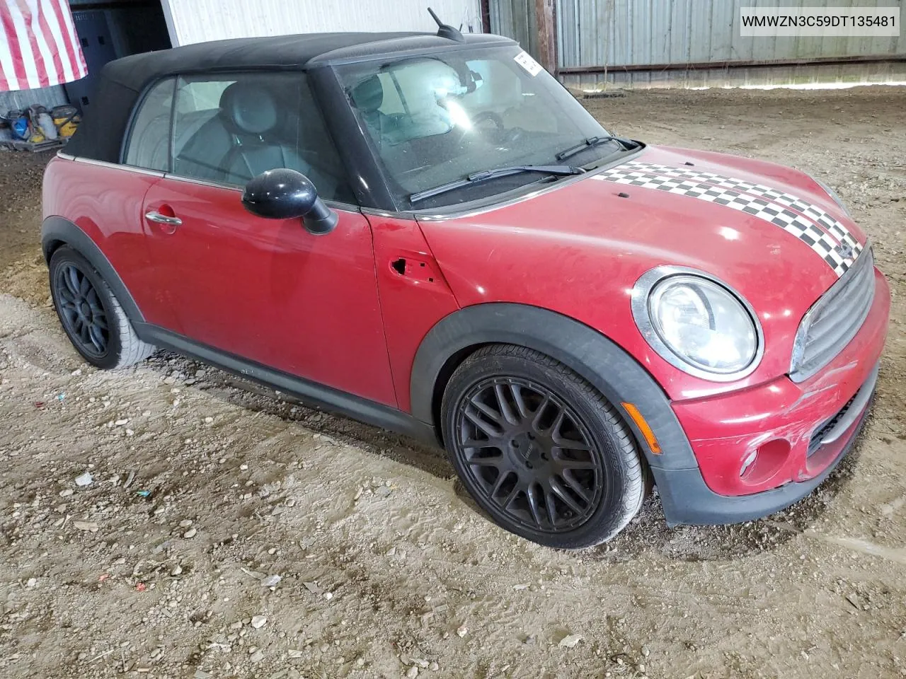 2013 Mini Cooper VIN: WMWZN3C59DT135481 Lot: 66724104