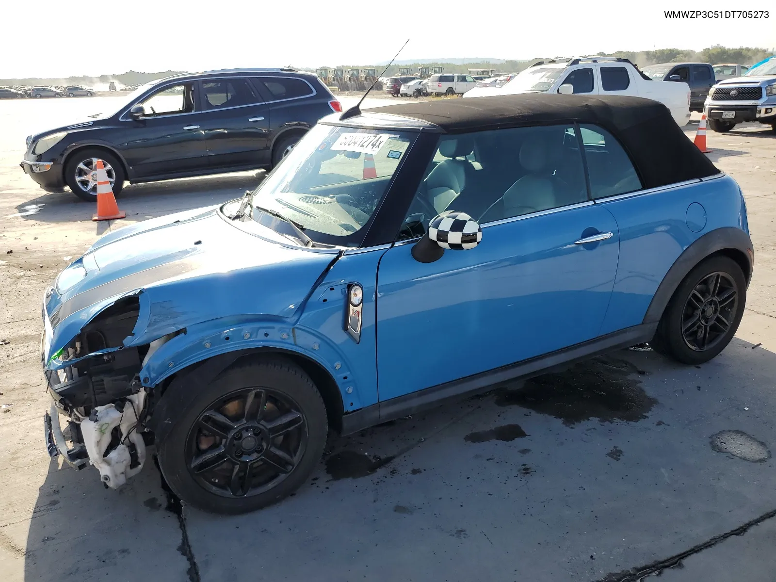 2013 Mini Cooper S VIN: WMWZP3C51DT705273 Lot: 68041274