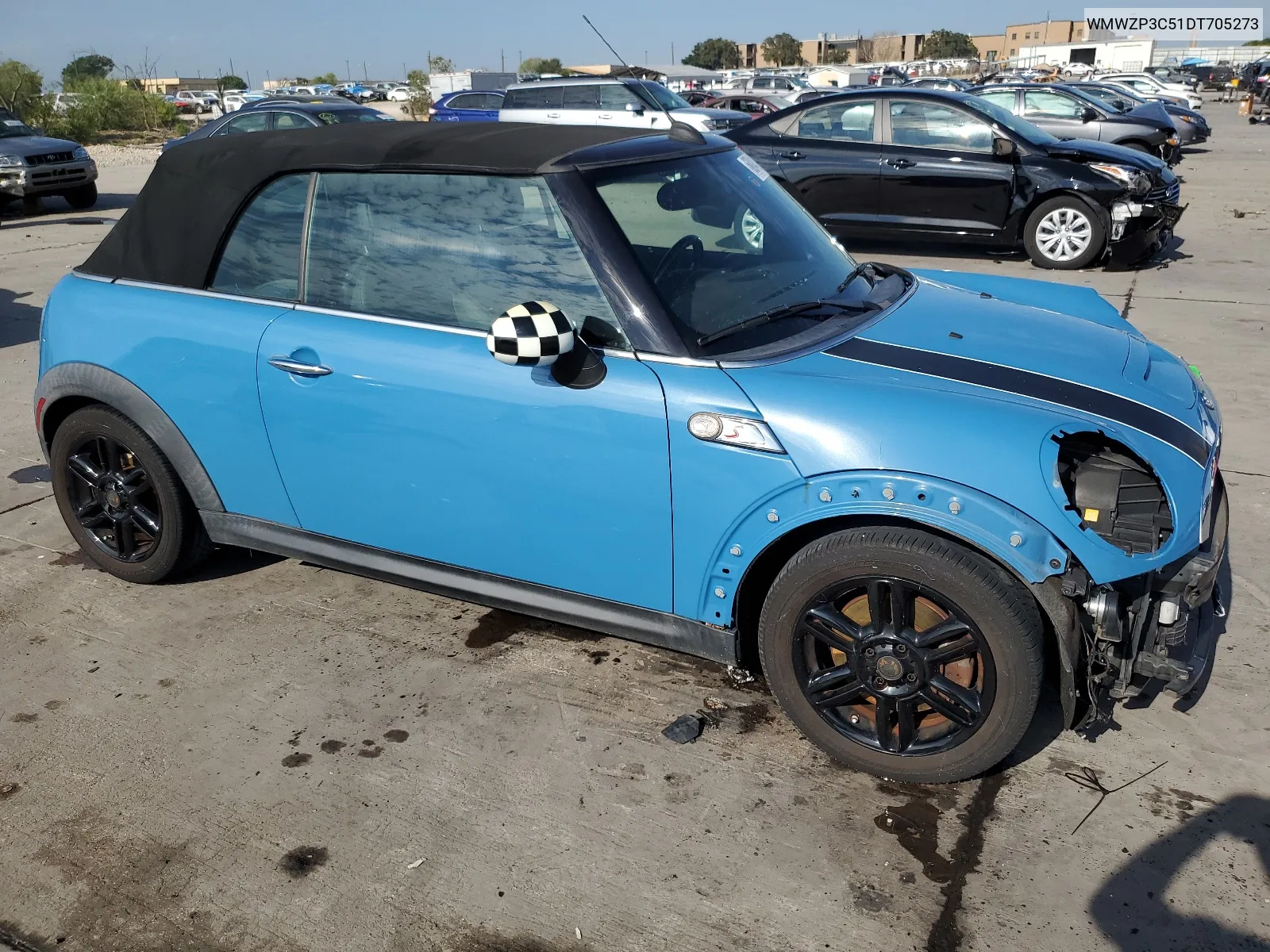 2013 Mini Cooper S VIN: WMWZP3C51DT705273 Lot: 68041274