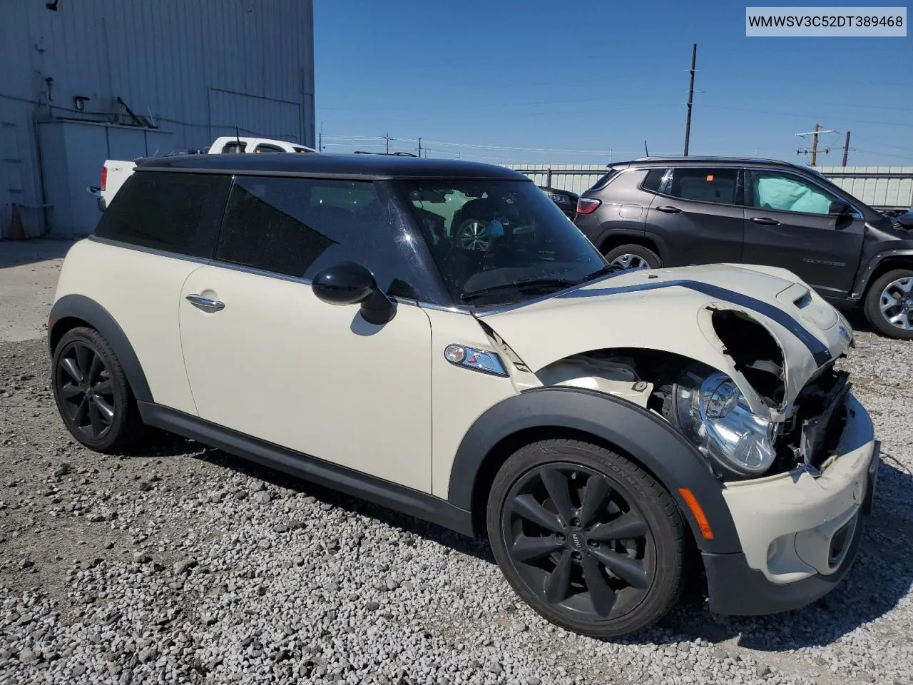 2013 Mini Cooper S VIN: WMWSV3C52DT389468 Lot: 68884274