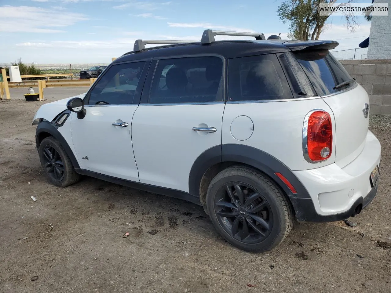 2013 Mini Cooper S Countryman VIN: WMWZC5C55DWP31350 Lot: 69334334