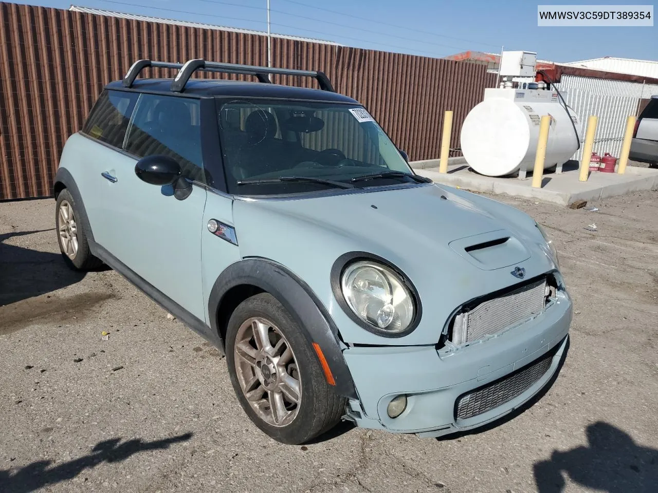 2013 Mini Cooper S VIN: WMWSV3C59DT389354 Lot: 70283164