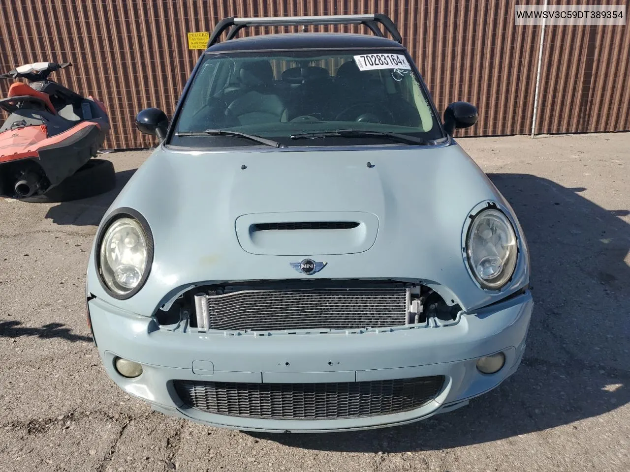 2013 Mini Cooper S VIN: WMWSV3C59DT389354 Lot: 70283164