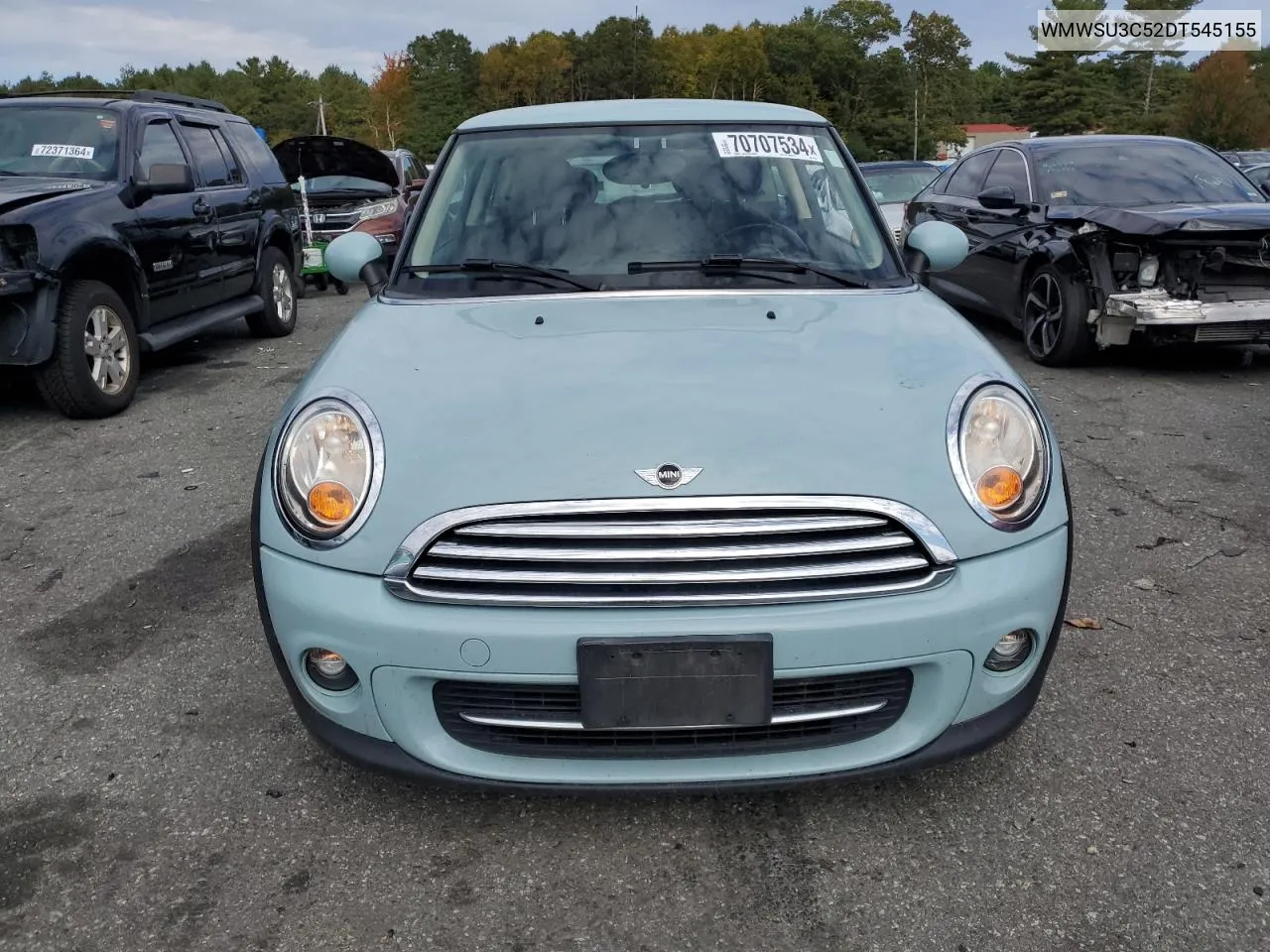 2013 Mini Cooper VIN: WMWSU3C52DT545155 Lot: 70707534