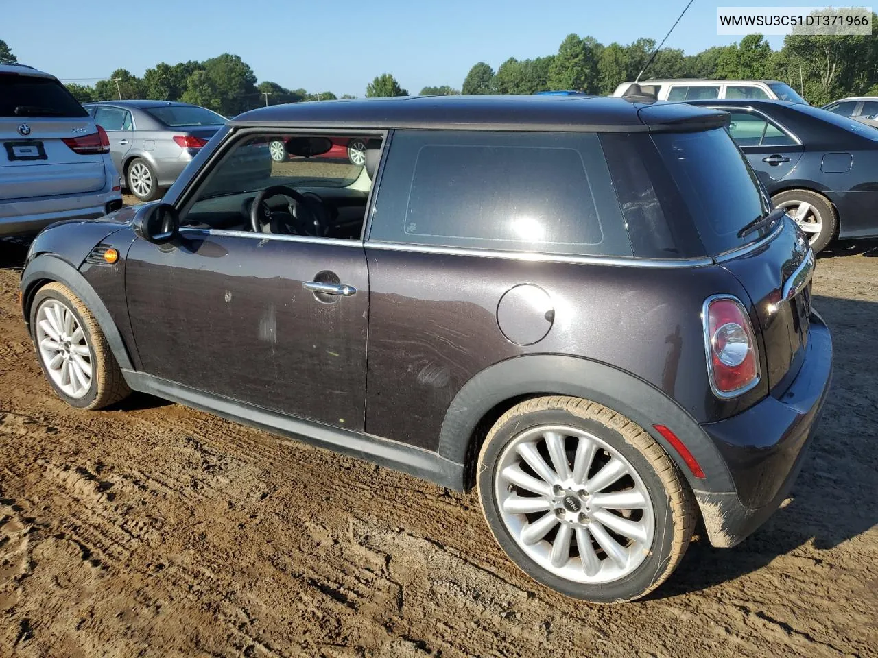 2013 Mini Cooper VIN: WMWSU3C51DT371966 Lot: 71326974